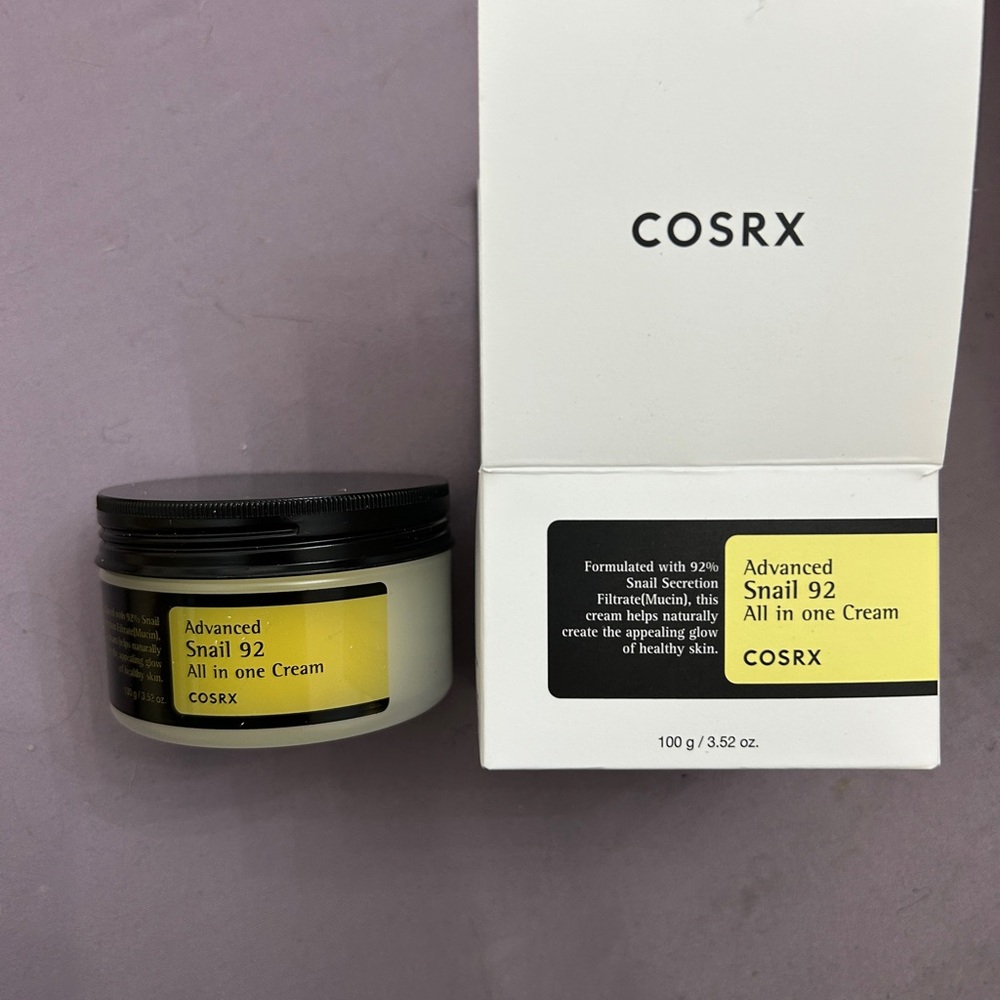 new Cosrx advanced SNAIL 92 All in one cream for glowing healthy skin face moist